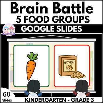 Brain Battle: Nutrition Game | 5 Food Groups | Google Slides