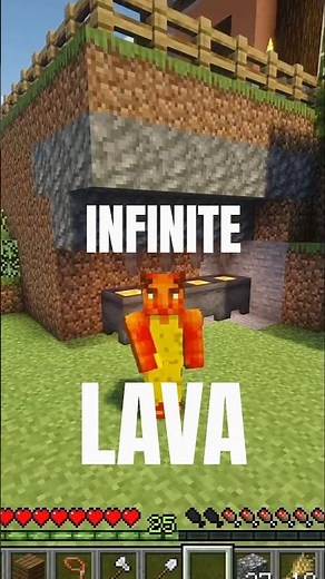 Infinite Lava, Kind of! 🔥🔥🔥 #minecraft