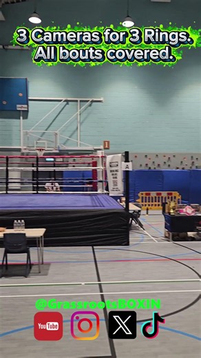 3 Cameras for 3 Rings. 2 days of boxing. We gotcha covered. #amateurboxing #grassrootsBOXIN #boxing