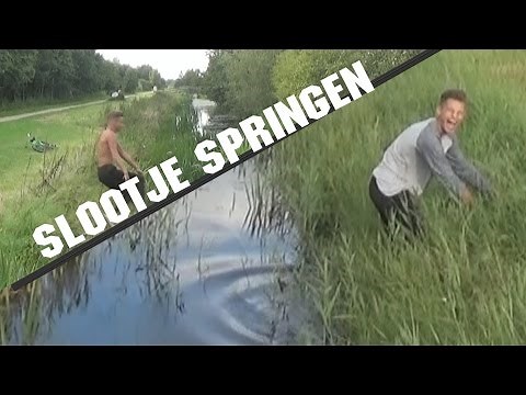 Slootje Springen (helemaal nat)
