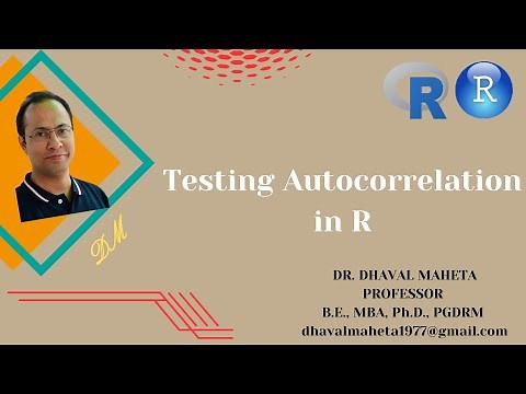7. Testing Autocorrelation in R & R-Studio || Dr. Dhaval Maheta