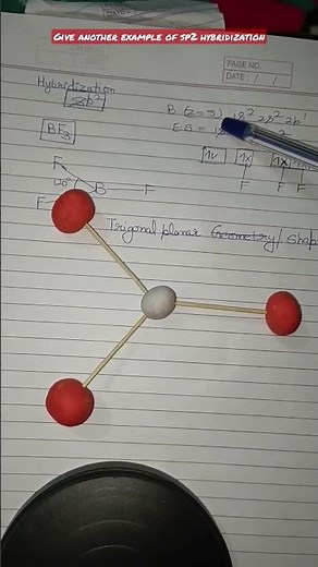 sp2 hybridization|BF3|trigonal planar geometry|valance bond theory#hybrdisation#chemistryfacts