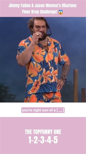 Jimmy Fallon & Jason Momoa’s Hilarious Floor Challenge! 😱 #shorts #funny #celebrity #comedy #viral