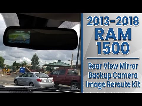 2013-2018 Ram - Rear View Mirror Backup Camera Image Reroute Kit - Easy Plug & Play Installation