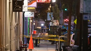 Security camera footage shows people running, sound of gunshots after OTR mass shooting