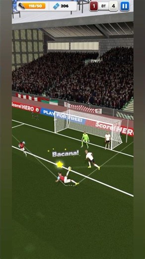 Score! Hero LVL 15 - (3 STARS) ⭐⭐⭐ #shorts #youtubeshorts #scorehero #mobilegame #football #gameplay