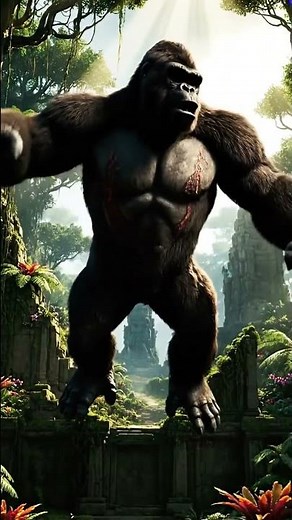 KONG Leaps Temple Ruins! 💜 Giant Dragonfly Titan Close Up #CGI