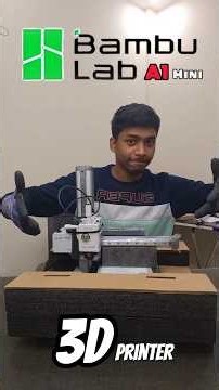 Bambu Lab A1 mini 3D printer Unboxing and Setup #3dprinting #3dprinter #bambulab