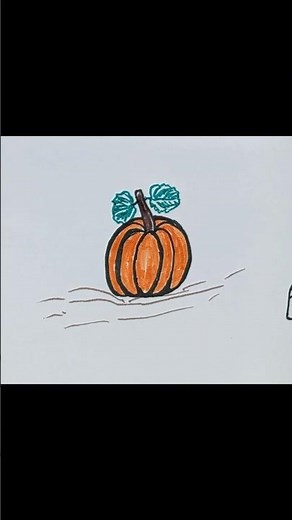 How to Draw a Pumpkin Step by Step | Easy Drawing Tutorial