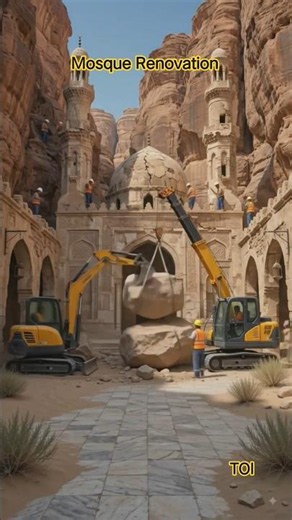Old Mosque to New | Masjid Renovation, Most Beautiful Mosque #renovation #mosque #shortsfeed #Shorts