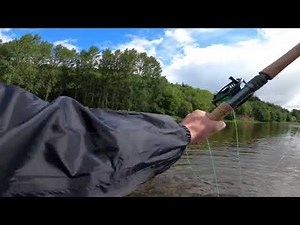 Salmon fishing at Rutherford on the River Tweed, Scotland, May 2022