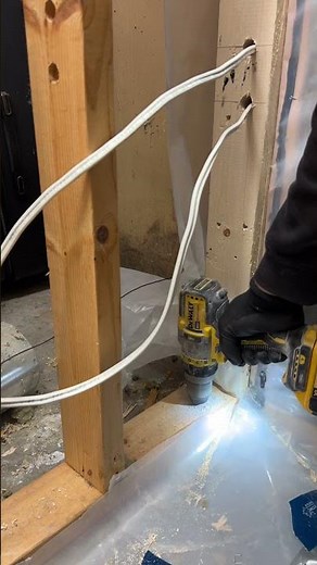 Quick Tapcon install #tools #work #tips #framing #renovation #build #shorts #wood #concrete