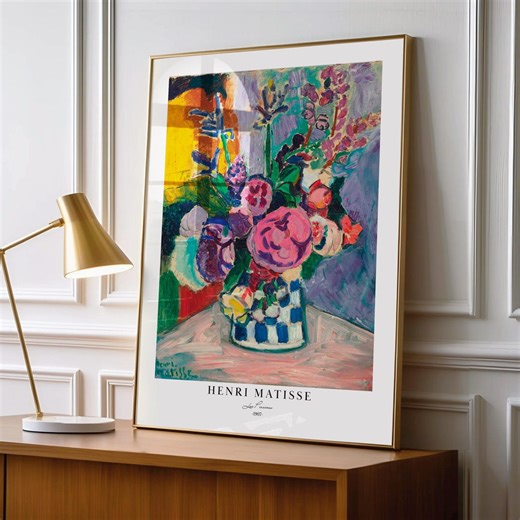 Henri Matisse Les Pivoines 1907 Art Print | Vintage Wall Decor | Henri Matisse Artwork - Etsy
