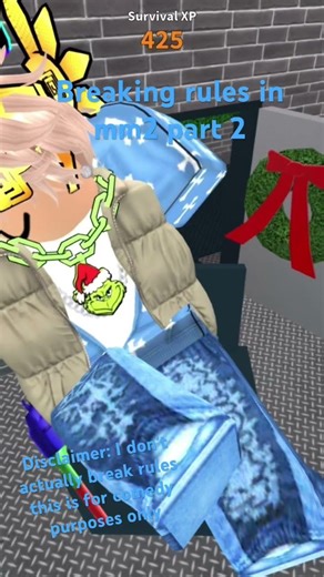 Breaking rules in mm2 part 2 #mm2 #roblox #murdermystery2 #murdermystery #mm2edit lol #breakingrules