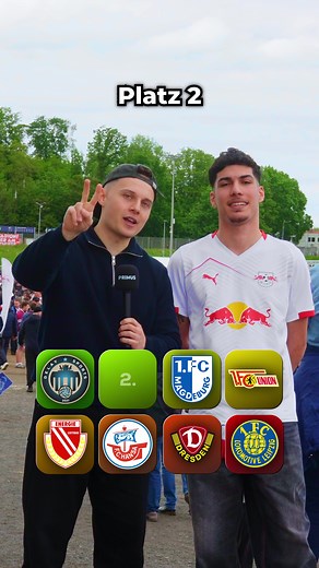 Ostdeutschland Vereine nach Sympathie ranken mit einem RB Leipzig Fan!⚽️🇩🇪 #primus #fussball #Bundesliga @Fabian | RBL Content