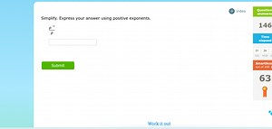 Simplify. Express your answer using positive exponents. \frac{... | Filo