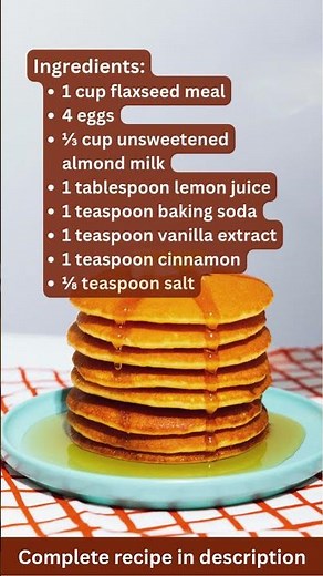 Flax Seed Recipe also Great for Diet – Flaxseed Pancakes by What Shall I Cook rich in fiber, omega 3
