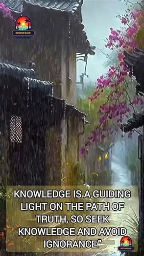 Knowledge is a light that guides to the light of truth