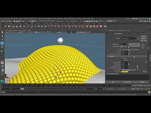 Maya snow track trail by softbody nparticles and ncloth - 5 of 5