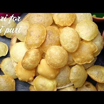 Puri recipe for pani puri | how to make suji golgappa | puchaka recipe