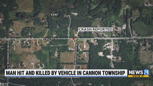 Man dies after being hit by minivan in Cannon Township, deputies say