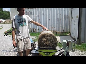 CAEB Bale Wrapper with BCS 853 Walk-Behind Tractor