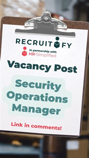 Security Operations Manager – Recruitify!