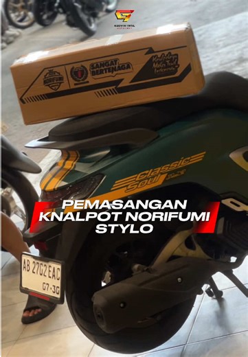 Pasang Knalpot Norifumi PNP Stylo Untuk Motor