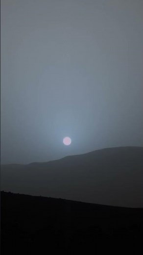 A blue sunset on Mars