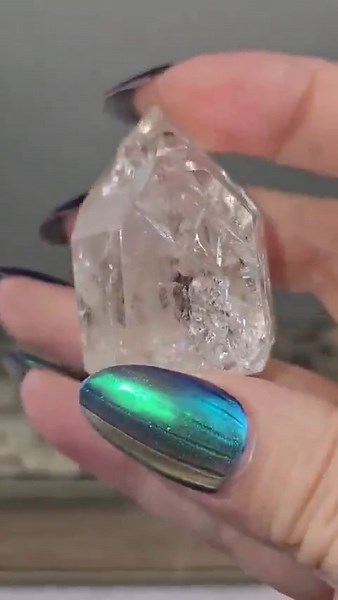 Crackle Quartz Crystal Point | Clear Quartz Tower | Opt 3 - Etsy
