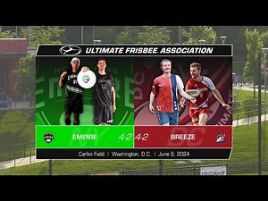 FULL GAME Pro Ultimate Frisbee | New York Empire vs DC Breeze | June 8, 2024