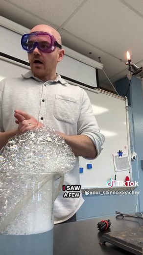 Don’t worry TikTok this was performed by a professional in a safe environment. #science #safetyfirst #teacher #chemistry #fire