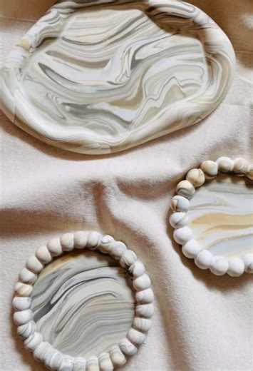 ジェスモナイト動画 #ジェスモナイト #ハンドメイド#石膏 #トレイ #小物入れ #アート #マーブル #モールド #シリコンモールド