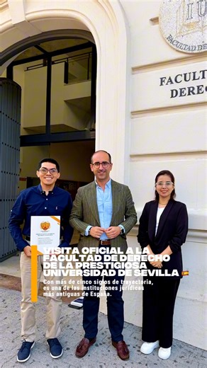 Visita Oficial a la Facultad de Derecho de la Universidad de Sevilla - España. 🇪🇸 #facultaddederecho #sevilla #españa | Frente Estudiantil de Derecho - FED