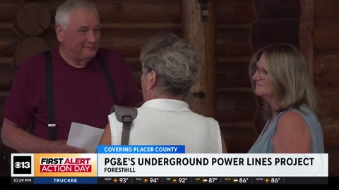 PG&E plans to put more than 40 miles of power lines underground in Foresthill