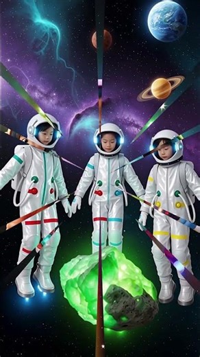 Kids Dancing in Space 🚀 | Funny Astronaut Dance | Dudi Dudi Dum Dum Animation #doodidoodi