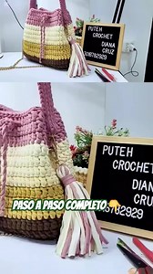18K views · 285 reactions | Realiza conmigo esta hermosa cartera tejida con puntos básicos paso a paso  Tutorial en el primer comentario 殺 #trapillo #artesanal #ganchillo #tejidos #crochet #manualidades | Puteh Crochet- Diana Cruz | Facebook