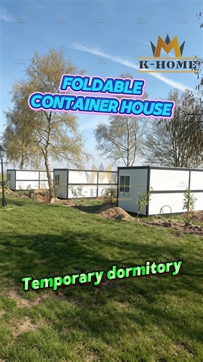 Foldable Container House | Fast‑Build Temporary Dormitory for Construction Site. #prefabhouse