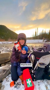 Canadian Rockies hiking is quite the wild adventure in the winter months. It’s still possible to keep hiking during the winter but super important to be prepared with the cold and trail conditions. Save and send to a friend that would hike in the winter too. #kidswhoexplore #hikingwithkids #hikingmom #hikingwithbaby #babyhiker #adventuremom #winterhiking #hikinginthewinter | Adrianna Adventures