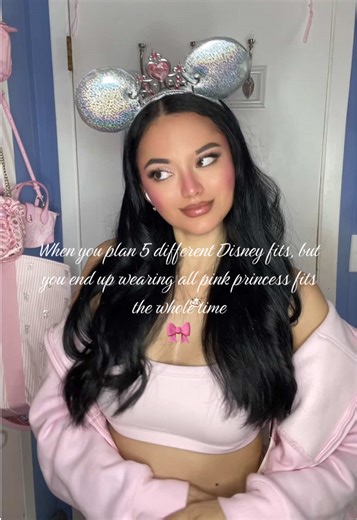 I’m wearing 5 different pink fits let’s be honest lmao 🎀🏰👑 @Aritzia @ColourPop Cosmetics @Disney Parks @Victoria’s Secret #disneyprincess #disneyfit #romanticaesthetic #disneycreator #aritziavillapink