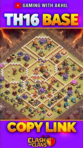 NEW TH16 CWL base with COPY LINK - Clash of Clans