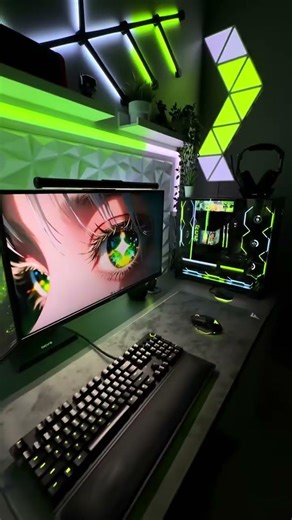 💥 Gaming Setup Goals | Neon RGB Edition #shorts #pc