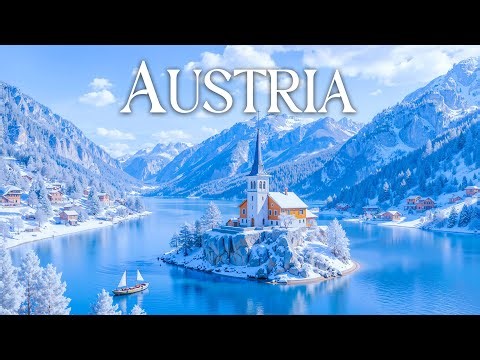 Winter in Austria 4K UHD – Snowy Alps & Scenic Mountain Views Relaxing Piano Music