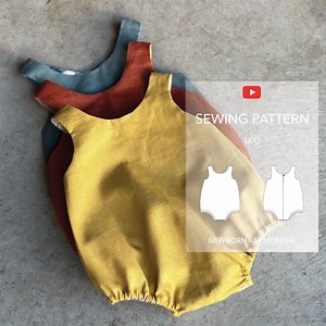 Baby Reversible Romper PDF Sewing Pattern, Unisex - Etsy
