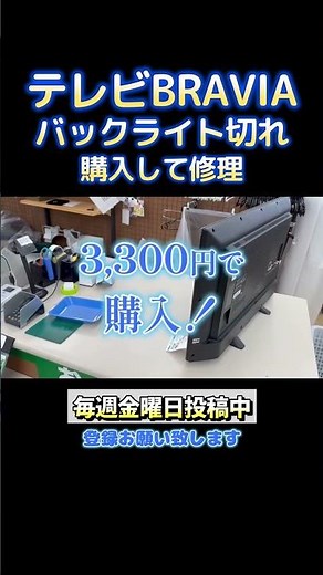 BRAVIA TV backlight repair