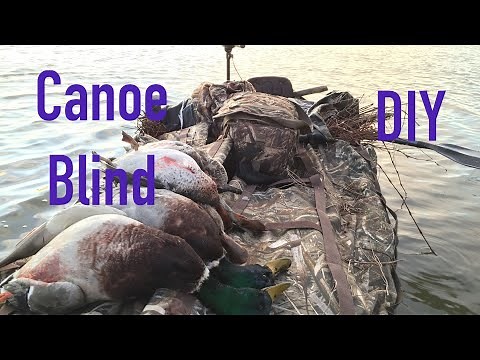 DIY CANOE Blind First Hunt