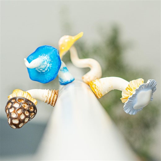 Artistic Clay Mushroom Magnet Collection, Handmade Clay Magnet Set With Creative Shapes and Colors, Clay Fridge Magnets, Unique Magnet Decor - Etsy