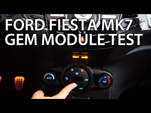 Ford Fiesta MK7 GEM module test (equipment communication troubleshooting)