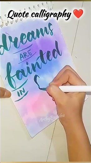 Lettering artworkCalligraphyMotivation Quotes #brushpencalligraphy#lettering #shorts