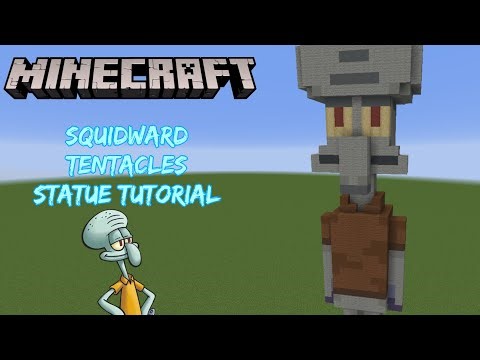 Minecraft Tutorial: Squidward Tentacles Statue (SpongeBob SquarePants)